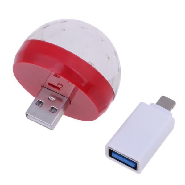 2xUSB Mini for Home Party DJ Lighting Red