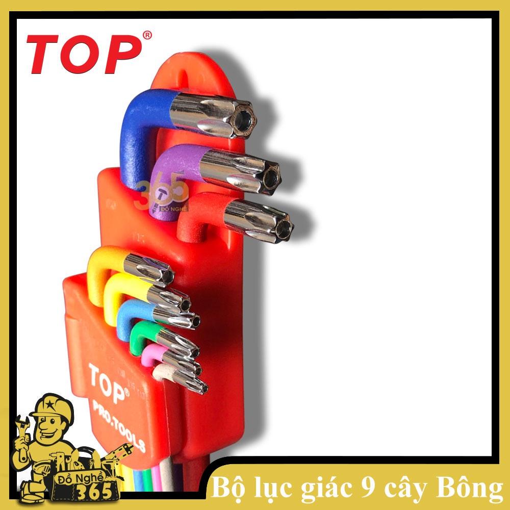 BỘ LỤC GIÁC 9 CÂY BÔNG MÀU TOP