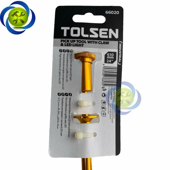Cần gắp ốc Tolsen 66020 dài 610mm có đèn pin