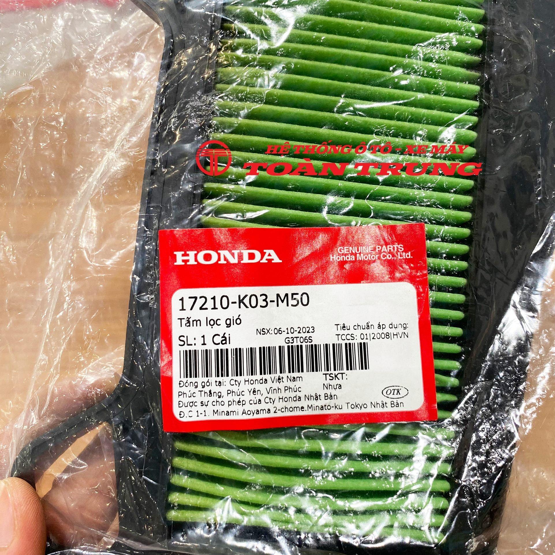 Tấm lọc gió Wave RSX (2014-2019)chính hãƞg Honda &quot;17210K03M50&quot;