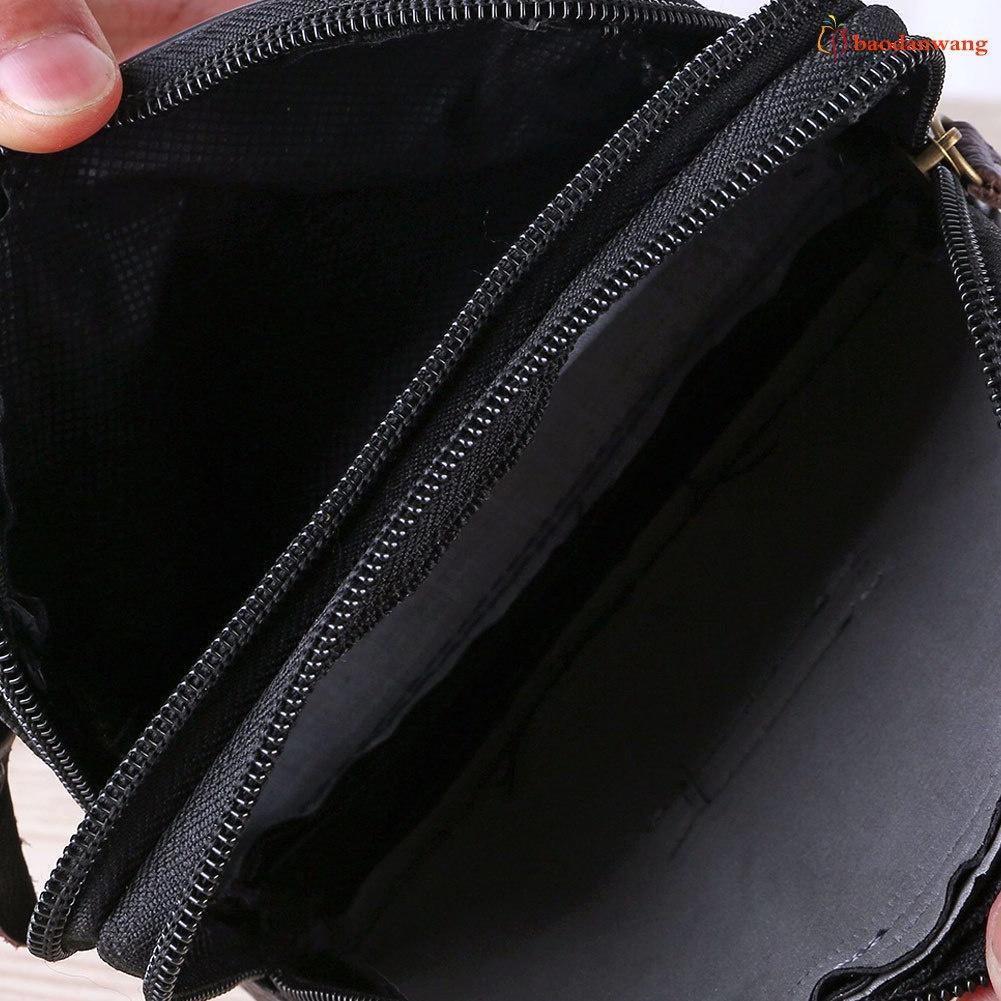 Túi Da Pu Đeo Hông Đựng Điện Thoại Đa Năng Cho Nam