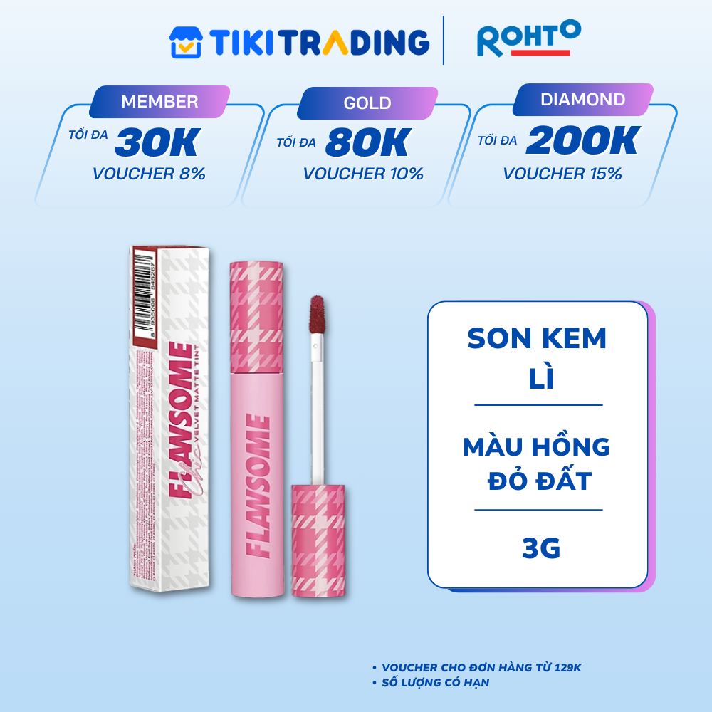 Son kem lì Flawsome Chic Velvet Matte Tint 3g