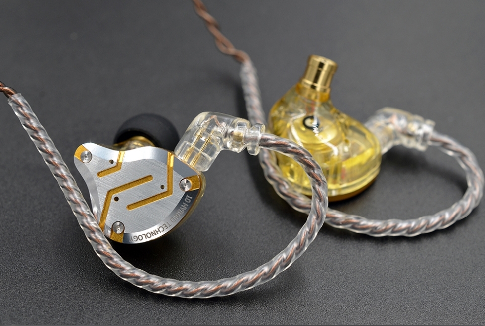 Tai nghe KZ ZS10 PRO - 10 Driver cho chất âm tuyệt vời Kiểu dáng đẹp có Micro - Hàng chính hãng