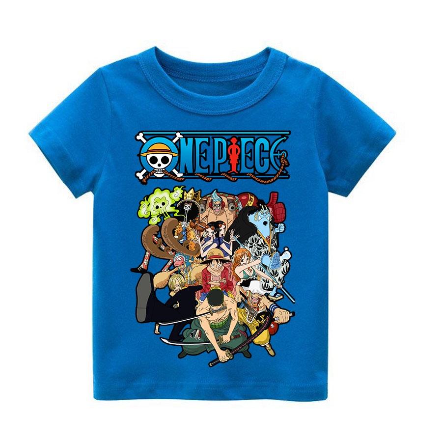 Áo thun trẻ em one piece biệt đôi 4 màu Có size người lớn, King Cotton