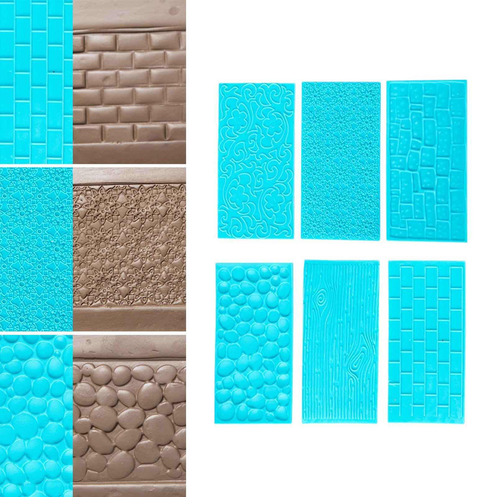 6 PCS Cake Fondant Embossing Mold/Lace Embossed Cutter/Silicone Cake Border Mould for Sugarcraft Baking Mold Cake Decor Tool Cupcake Decorating