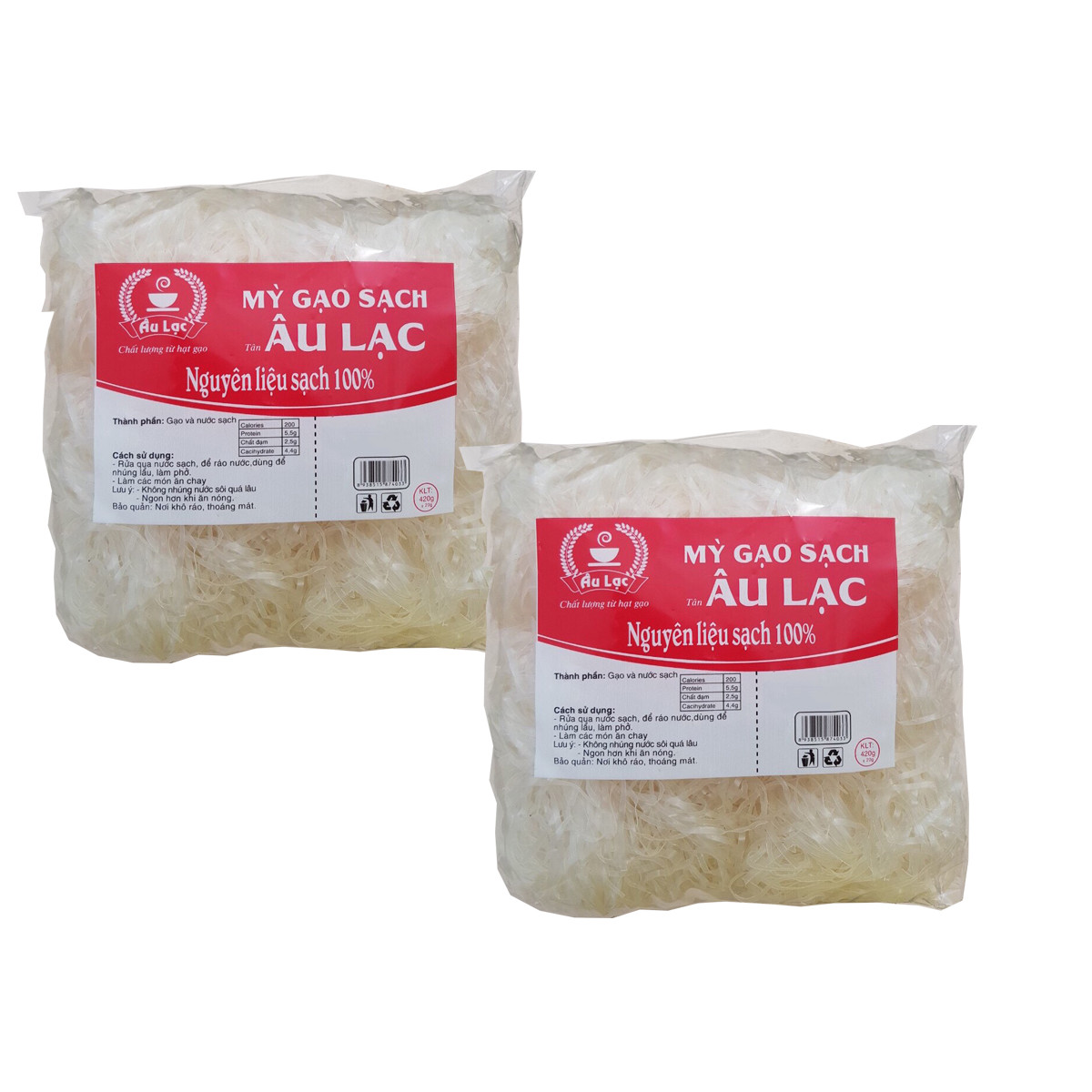 2 gói mỳ gạo Tân Âu Lạc (420g)