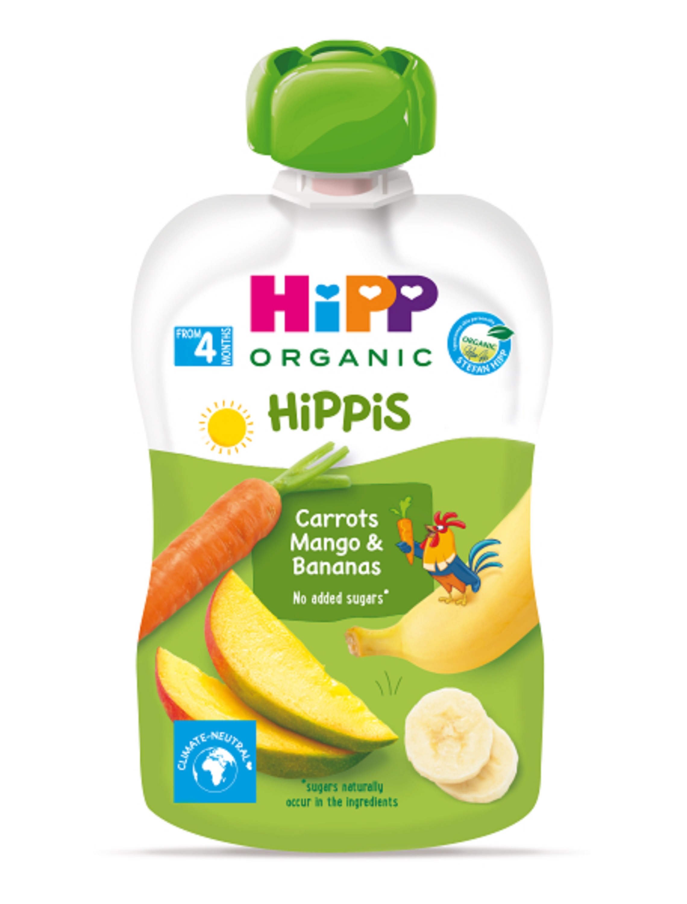 Thức ăn dặm Dinh dưỡng 100% Trái cây nghiền hữu cơ HiPPiS Organic 100g