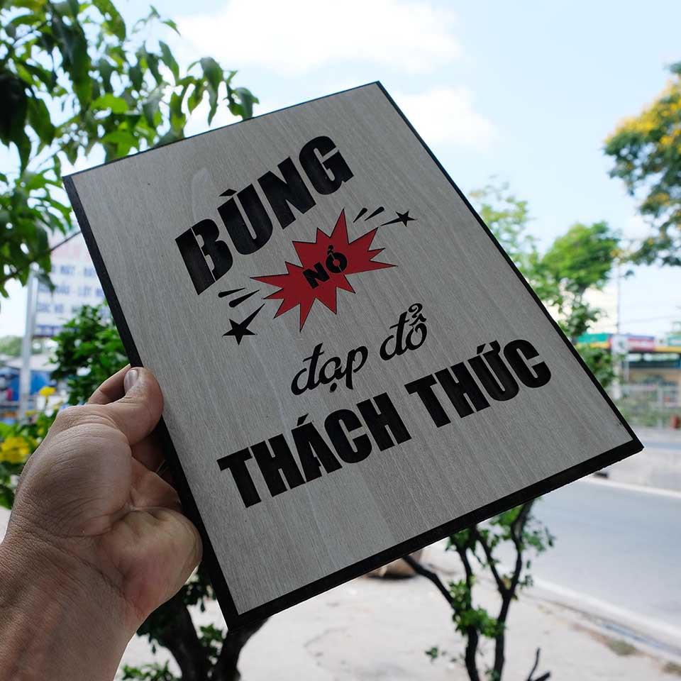 Tranh tạo động lực TBIG019 - Bùng nổ đạp đổ thách thức