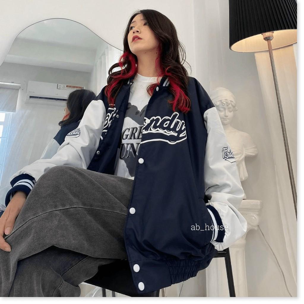 ÁO KHOÁC BÓNG CHÀY BOMBER NAM NỮ FORM RỘNG SIÊU HỎT B.BY