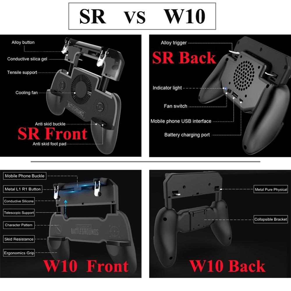 3 in 1 Mobile Gaming GamePad with Cooler Cooling Fan with Mobile Power Game Handle Mobile Games Controller Gamepads