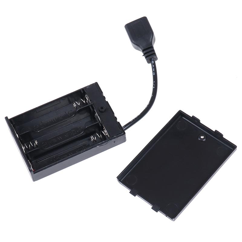 Hộp pin 3*thực tế với cổng USB cho bộ dụng cụ đèn LED khối xây dựng với các bộ phận công cụ chuyển đổi mới