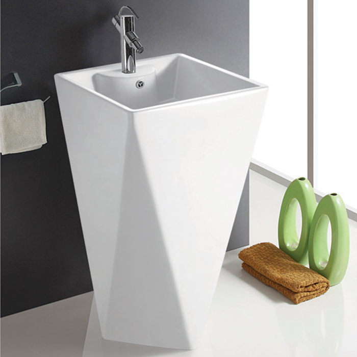 CHẬU LAVABO CHÂN ĐƯNG NGHỆ THUẬT _ CHÍNH HÃNG