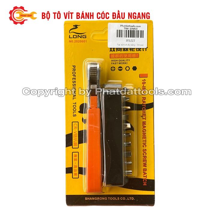 Bộ tô vít bánh cóc đầu ngang đa năng