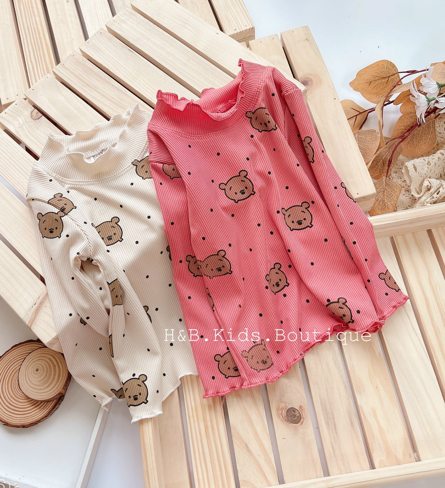 Áo thun dài tay cho bé gái size 5-20kg chất tăm gân xịn sò