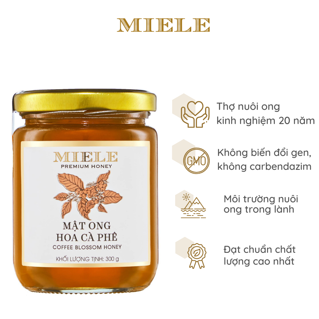 Mật Ong Hoa Cà Phê Miele 300g
