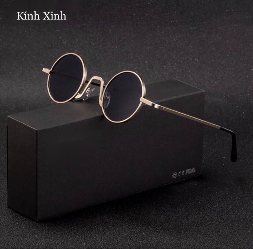 Kính mát Mắt Tròn Nhỏ Mini Thời Trang Hottrend