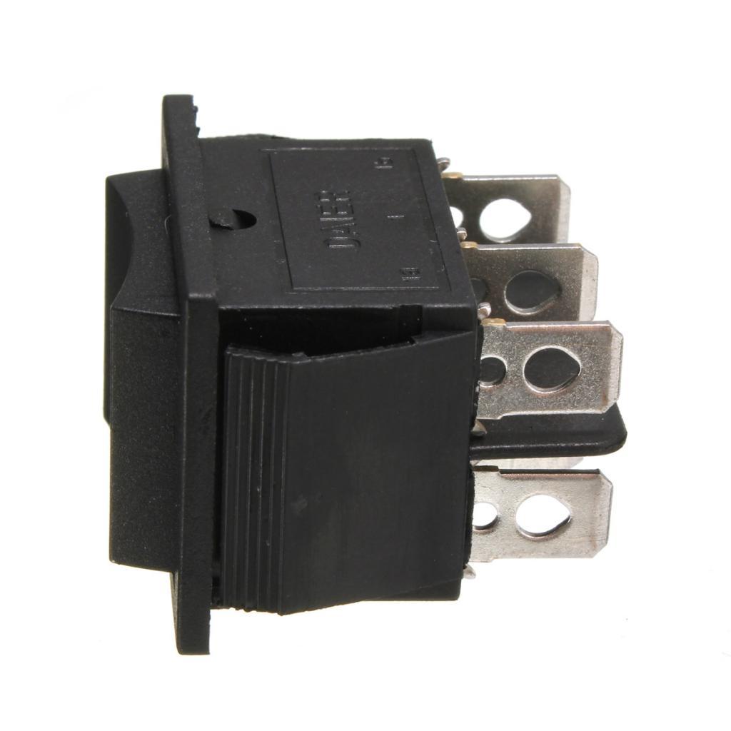Pair 6-Pin Sunroof Locks Rocker Momentary Switch DPDT On/Off/On 12V