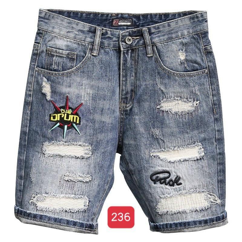 Quần short jean chất bò co giãn- quần lửng nam nhiều mẫu thời trang TINA ms245