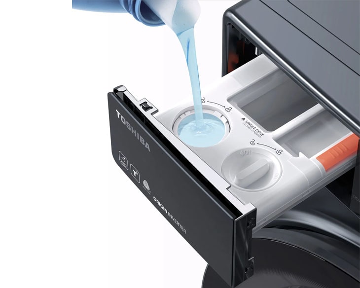 Máy giặt sấy Toshiba Inverter giặt 13 kg - sấy 8 kg TWD-T25BZP140MWV(MG) - HÀNG CHÍNH HÃNG - CHỈ GIAO HCM