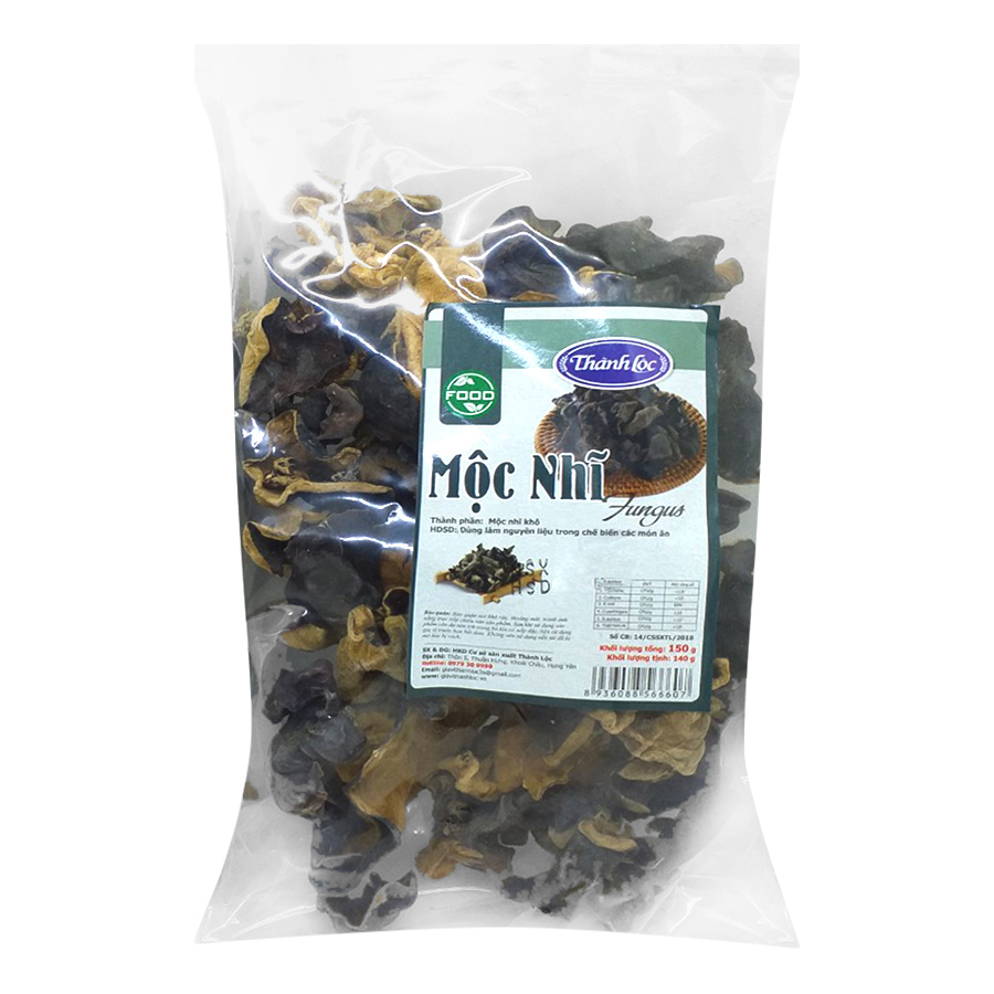 2 Gói Mộc Nhĩ Sạch Thành Lộc 150g/gói