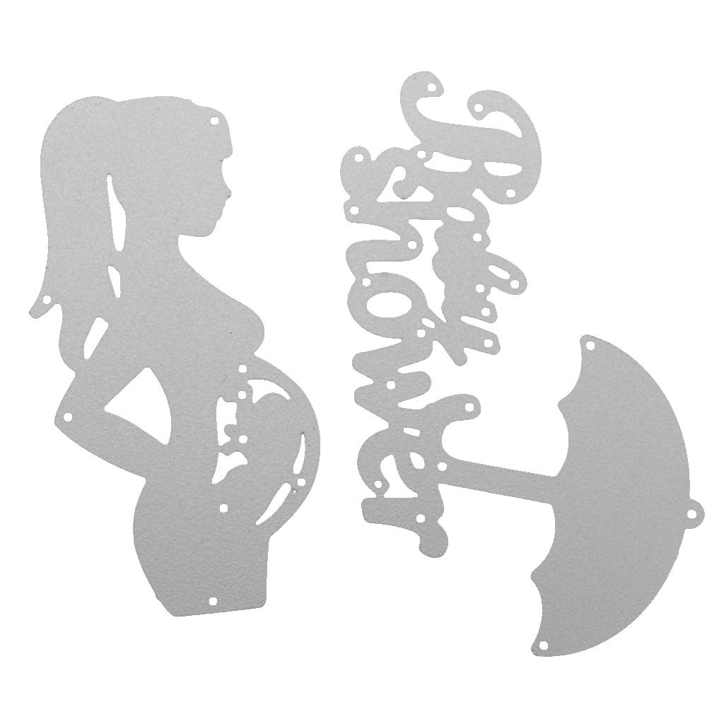 Baby Shower Metal Silver Cutting Dies Stencils DIY Photo Album Paper Crafts