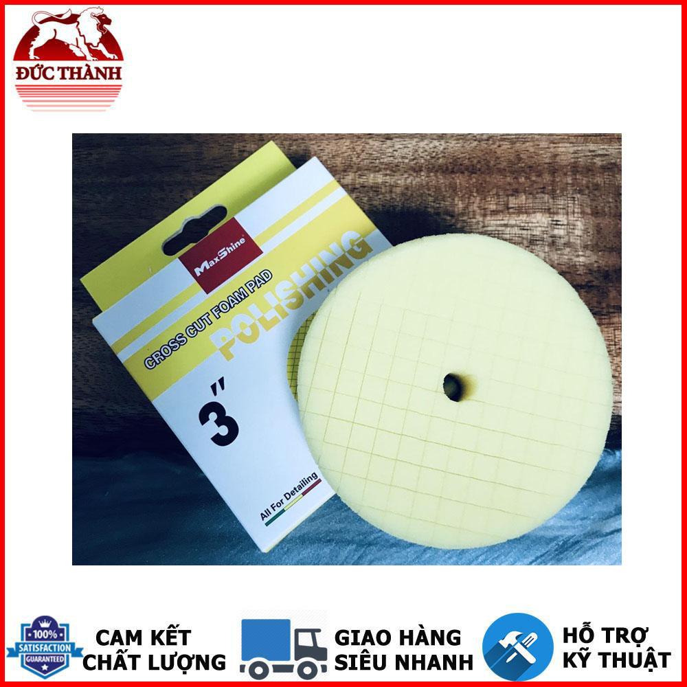 PHỚT ĐÁNH BÓNG BƯỚC 2 MAXSHINE POLISHING - CROSS CUT FOAM PADS MÀU VÀNG 2002090Y 3IN 7,5CM