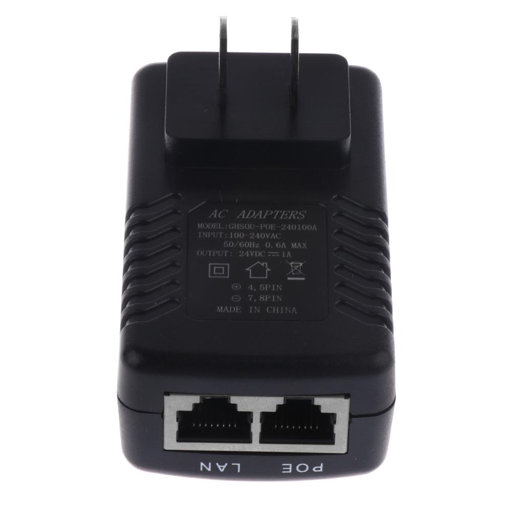 24V 1A Wall Plug POE   Adapter for /Camera  Supply