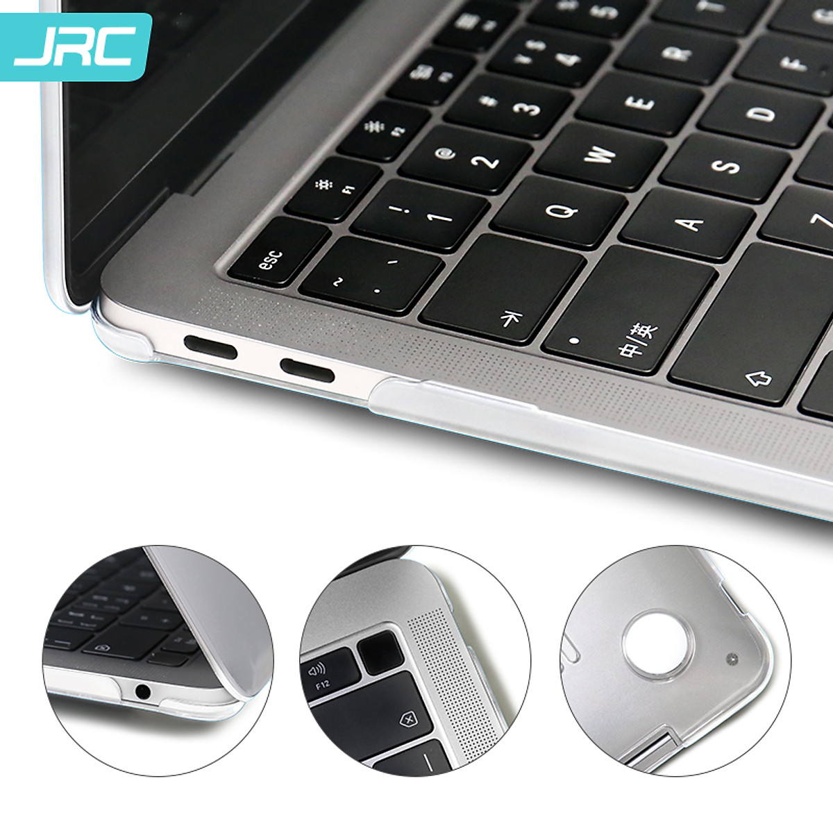 Ốp trong suốt JRC dành cho Macbook M1 có khe tản nhiệt- Hàng chính hãng