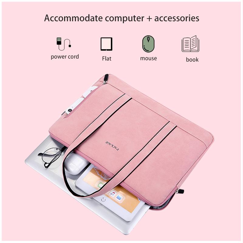 Túi Đựng Laptop 13 14 15-Inch PU Chống Thấm Nước Đựng Notebook Túi Xách Dành Cho Macbook Air Dell Acer Huawei Vv Laptopbag