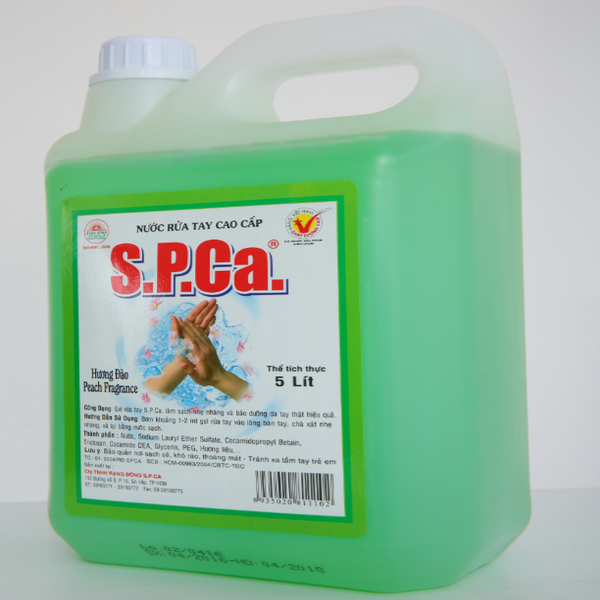 Sữa Rửa Tay S.P.Ca 5 Lít - Hương Đào Trắng