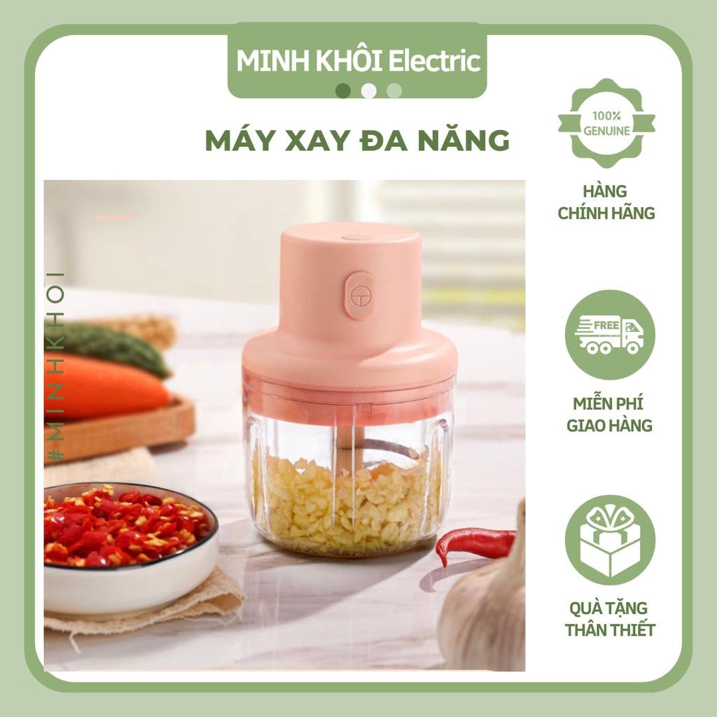 Máy xay đa năng, máy say tỏi ớt mini cầm tay, cháo ăn dặm dung tích 250ml