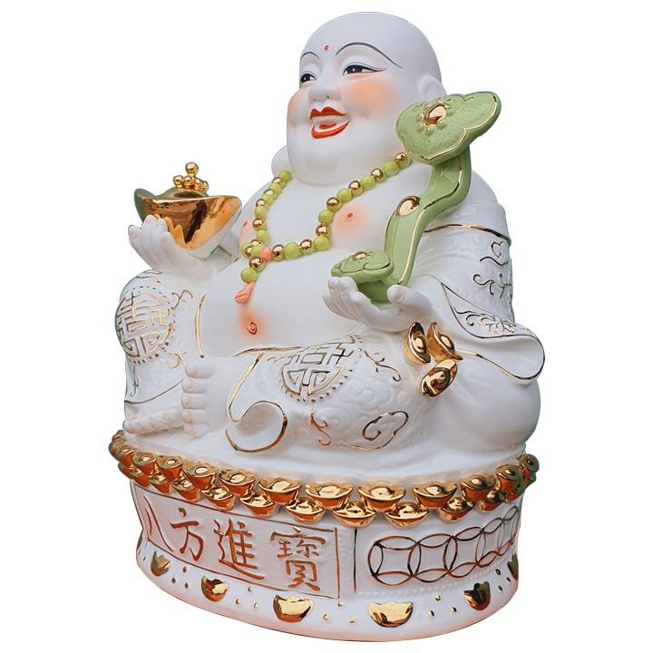 Tượng Phật Di Lặc Sứ Cao 35cm