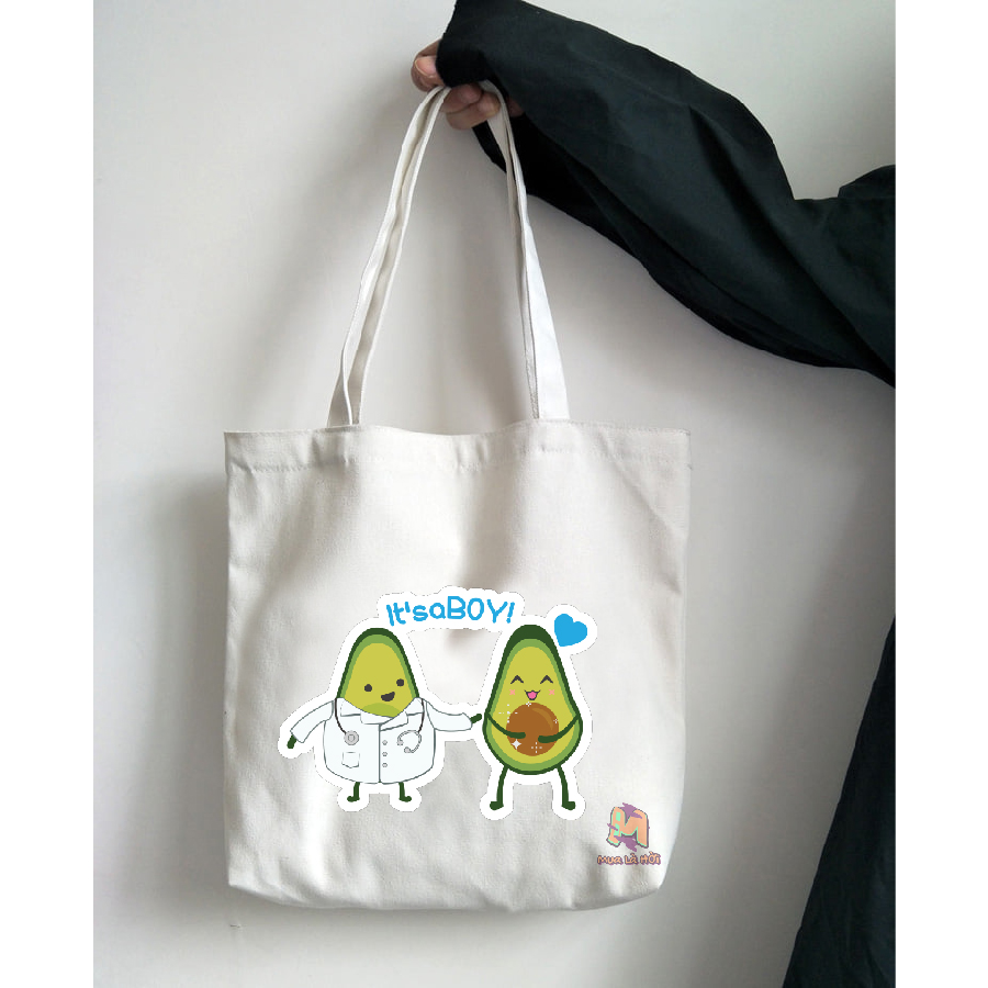 Túi Tote in hình chủ đề Quả bơ avocado