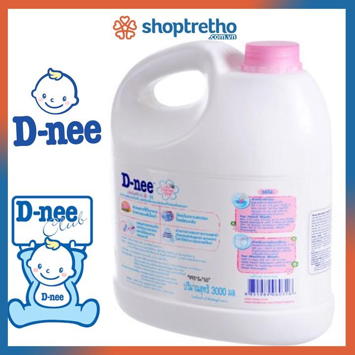 Nước giặt Dnee 3000ml xanh/hồng/trắng - Thái Lan