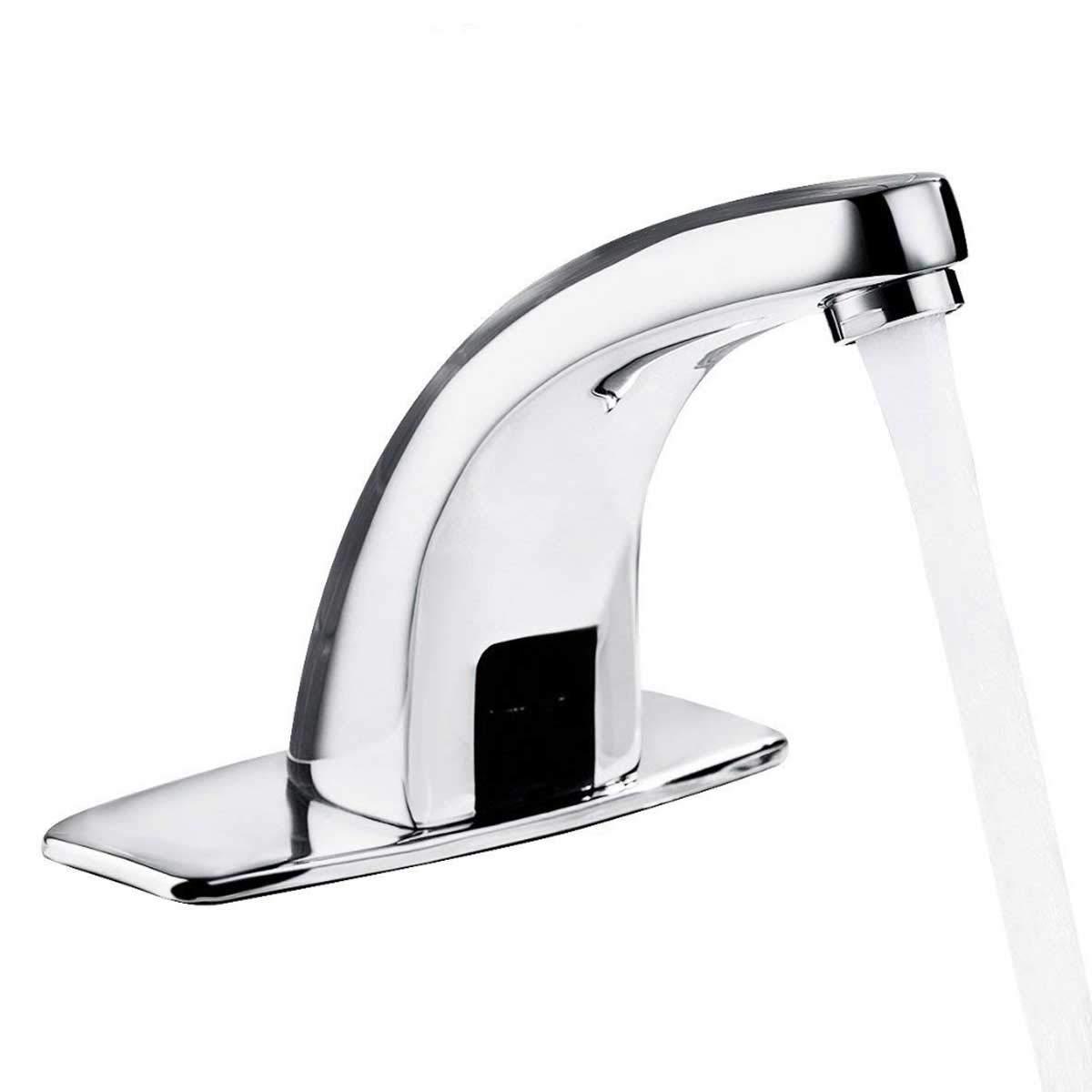 Tap cảm biến hồng ngoại tự động, vòi chìm thông minh mà không cần tiếp xúc với hợp kim kẽm với phòng tắm nhà bếp với hộp điều khiển với hộp điều khiển