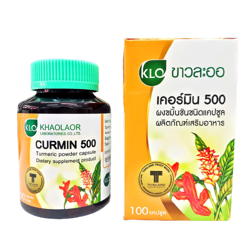 Thực Phẩm Bảo Vệ Sức Khỏe KHAOLAOR THÁI LAN - VIÊN NGHỆ CURMIN 500 (100 viên) - Hỗ trợ làm giảm triệu chứng viêm loét dạ dày