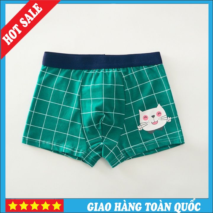 (QC25) Sét 4 Chiếc Quần Sịp Trẻ Em Chất COTTON Hàng Quảng Châu Cao Cấp