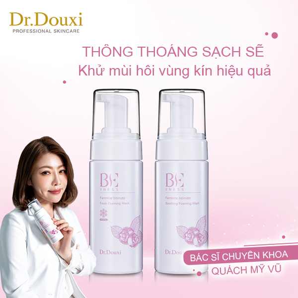 Set 2 Dung Dịch Vệ Sinh vùng kín Dạng bọt - Dr.douxi