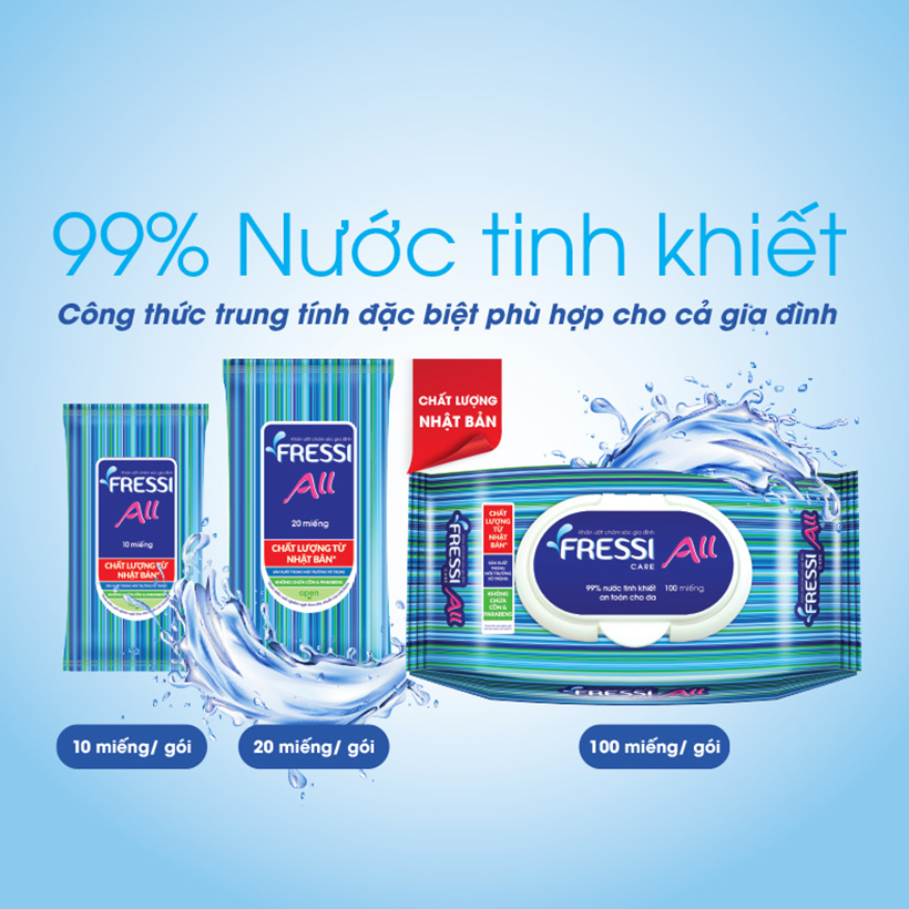 Combo10 Khăn ướt Fressi care For All 20 miếng