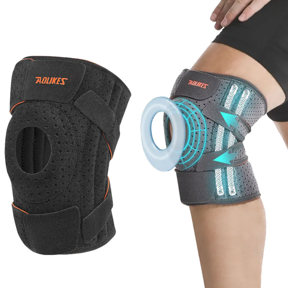 Bộ 2 Bó Gối Thể Thao Đa Năng AOLIKES A-7611 Thoáng Khí Đỉnh Cao, Hỗ Trợ Khớp Gối Toàn Diện