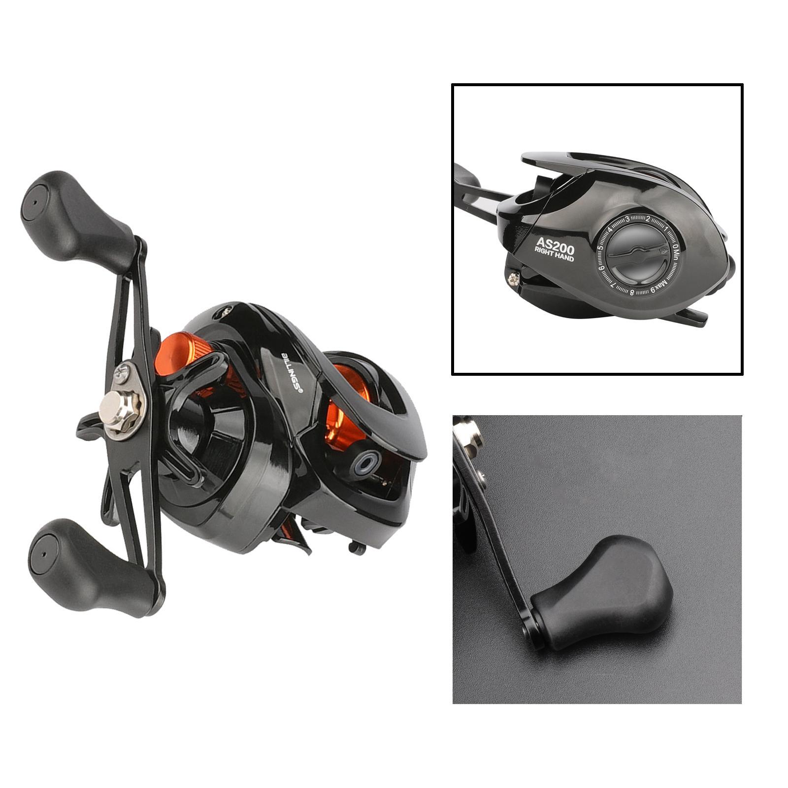 Powerful High Speed Fishing Reels 6.3:1 5+1 BB Baitcaster Fishing Reels Left
