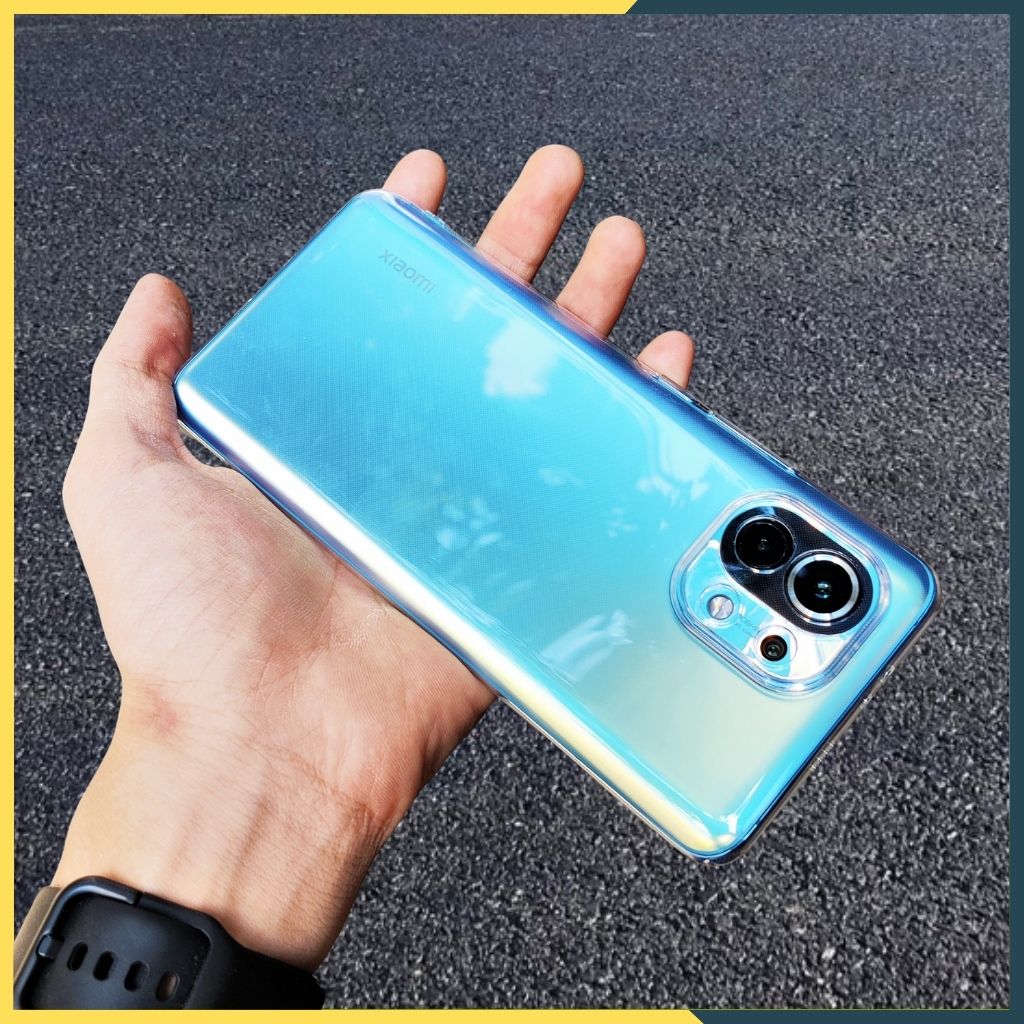 Ốp lưng trong suốt silicon GOR dành cho xiaomi 11 bảo vệ camera dẻo siêu mỏng - Hàng nhập khẩu