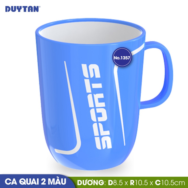 Ca quai 2 màu nhựa Duy Tân 420ml (8.5 x 10.5 x 10.5 cm) - 16376 - Giao màu ngẫu nhiên - Hàng chính hãng