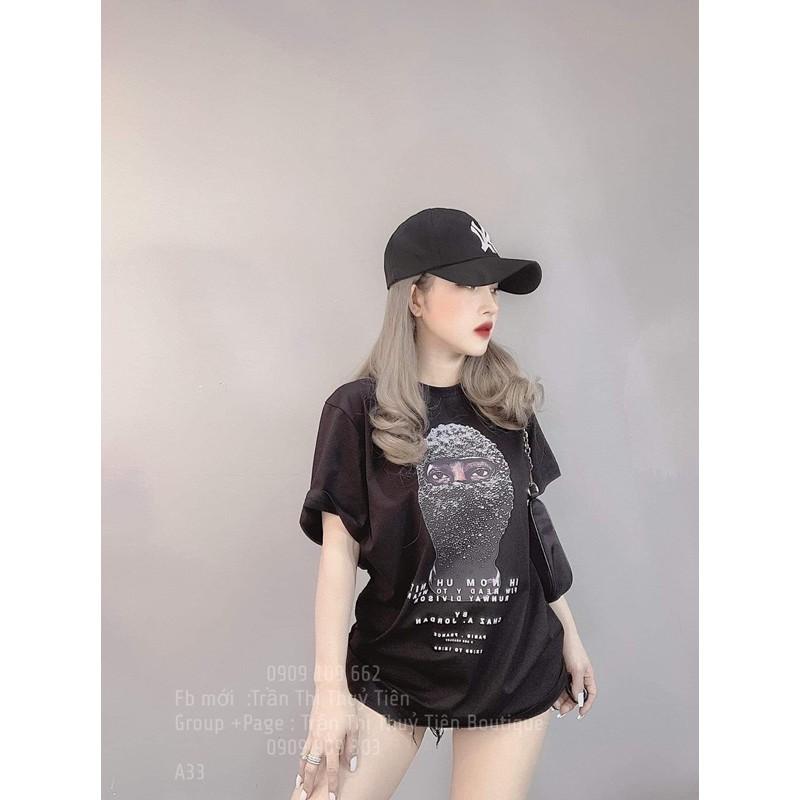 Áo thun form rộng mặt người