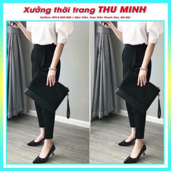 Quần Baggy Tây Cạp Chun sau Quần tây nữ công sở, học sinh đi học, đi làm, đi chơi