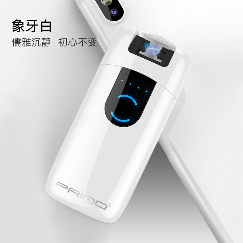 Phong cách mới nhất sáng tạo hệ thống treo cảm ứng sạc cảm ứng kép bật lửa hồ quang đôi bật lửa điện tùy chỉnh cá nhân hóa