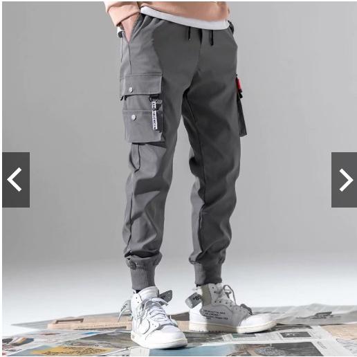 Quần jogger nam túi hộp chất kaki mềm mịn, phong cách bền đẹp
