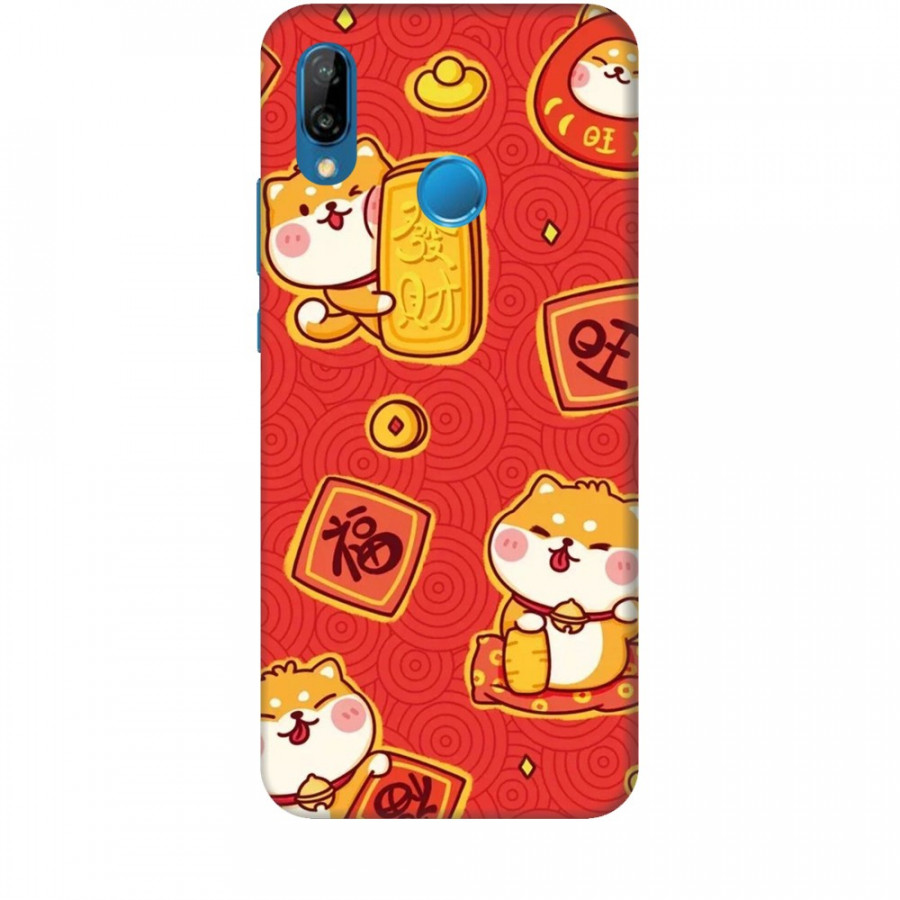 Ốp lưng dành cho điện thoại HUAWEI NOVA 3E Mèo Thần Tài Mẫu 4