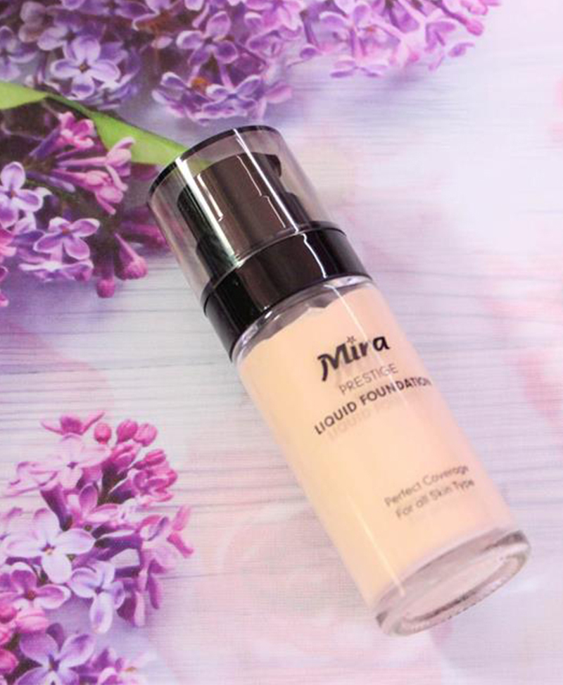 Kem nền chống nắng Mira Liquid Foundation No.13 da trắng tặng kèm móc khoá