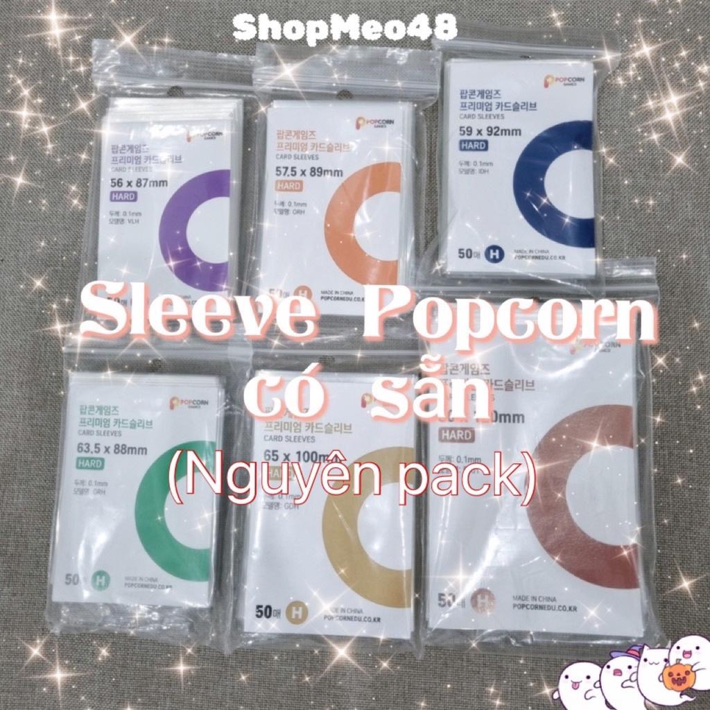 [Nguyên pack] Popcorn sleeve bọc card thẻ bài SHOPMEO48 (sleeve Hàn)